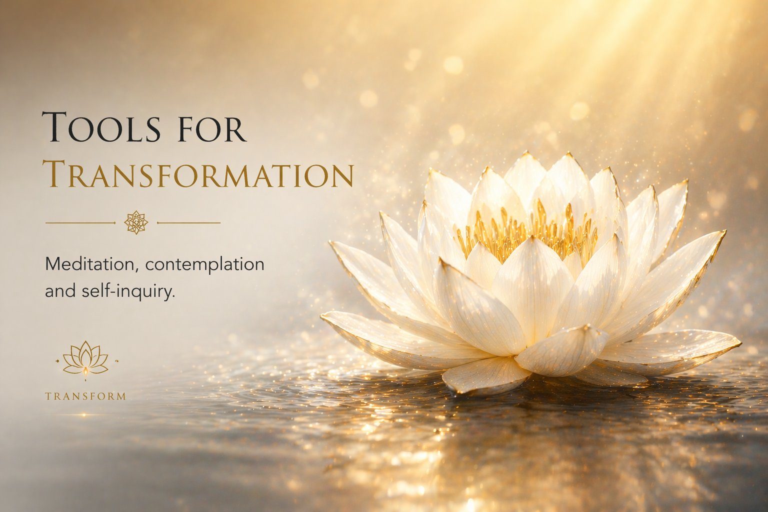Tools for Transformation — Meditation and Self-Inquiry