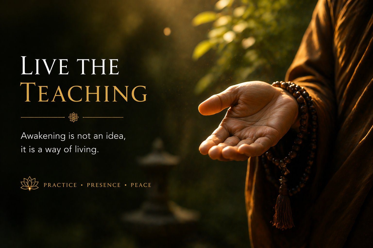 Live the Teaching — Maitreya